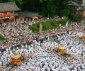 神輿　神社前